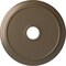 Ekena Millwork Crendon Ceiling Medallion (Fits Canopies up to 4 3/8"), 24 1/8"OD x 4 3/8"ID x 2 1/4"P, Warm Silver CM24CRWSS - alternate 1